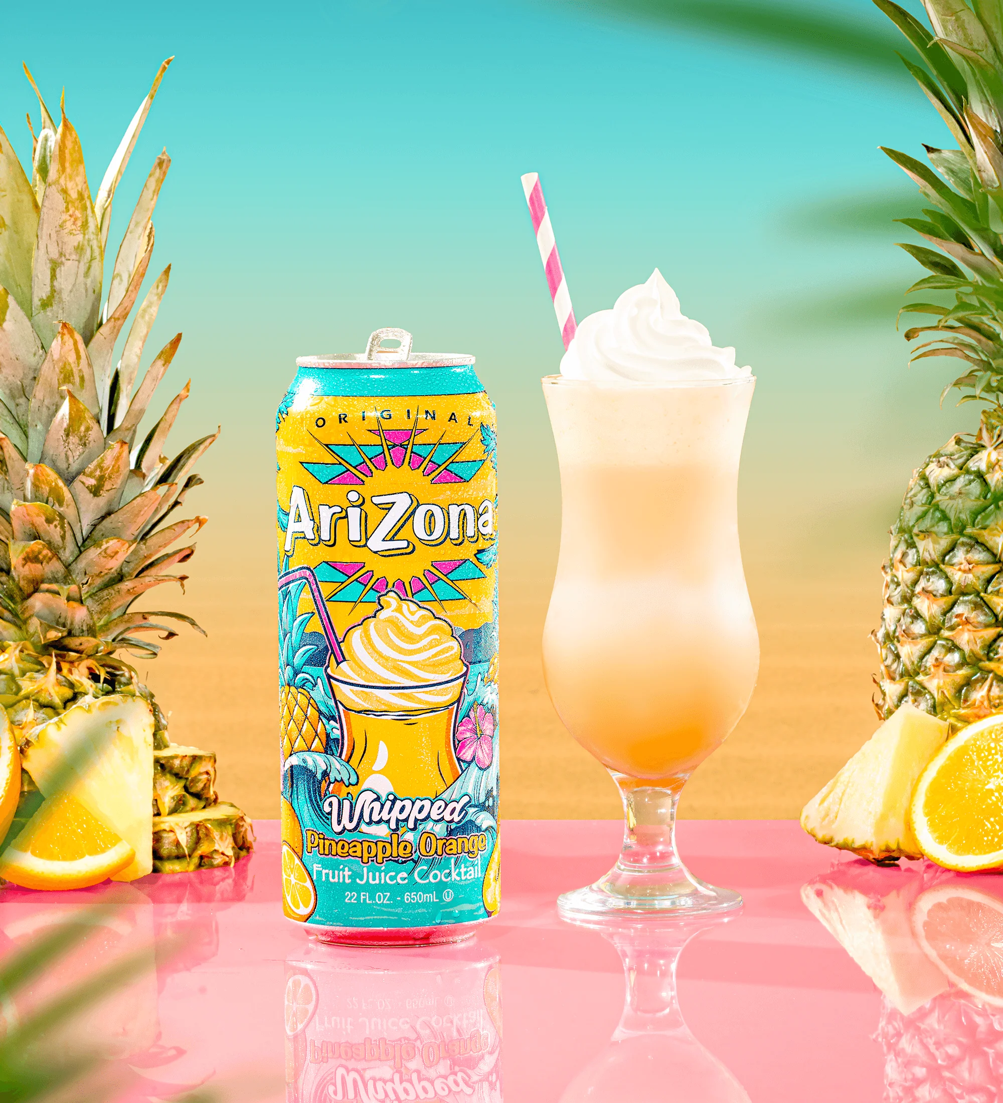 Whipped Pineapple Orange Fruit Juice Cocktail | 22 oz. Big Can / 12-pack - Image 3